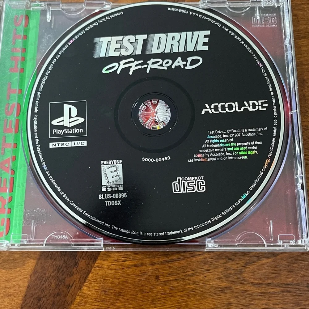 Test Drive off‎ Road (PS1, 1997) Greatest Hits- PS1 Video Game